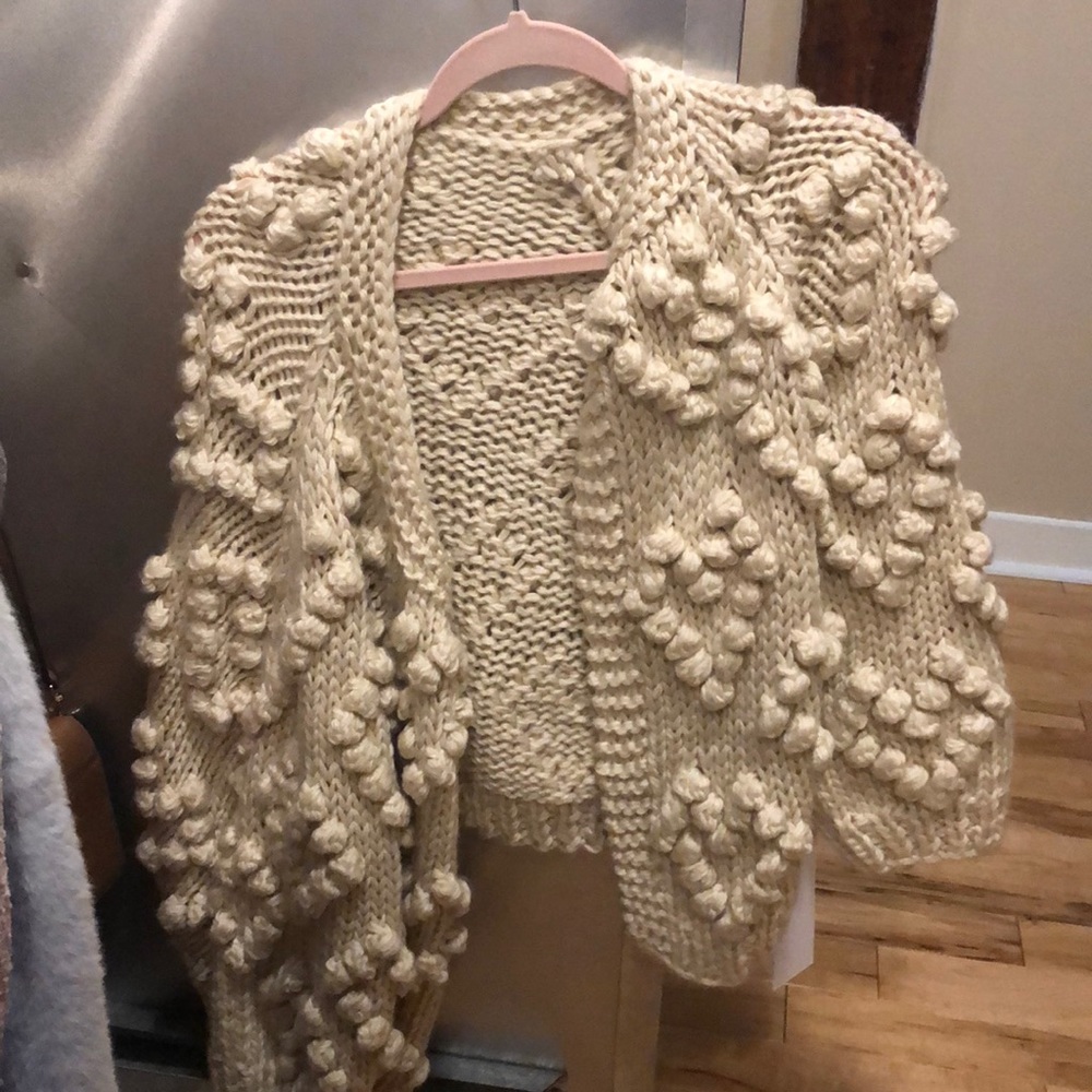 Goodnight macaroon heart puff cardigan